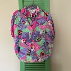 BOOM vintage button down shirt sleeve